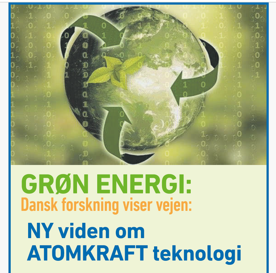 Atomkraft som grøn energi. 